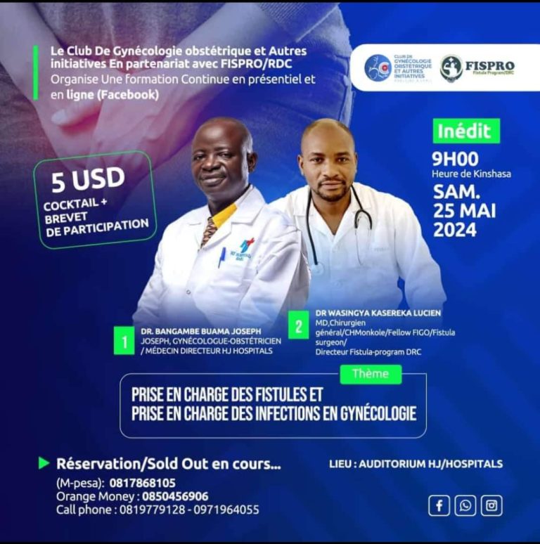 Formation sur la prise en charge des fistules obstétricales et des infections en gynécologie